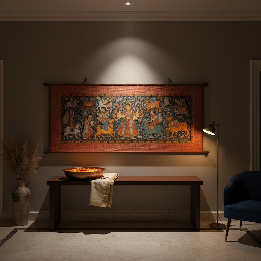 Grand foyer with Pattachitra painting